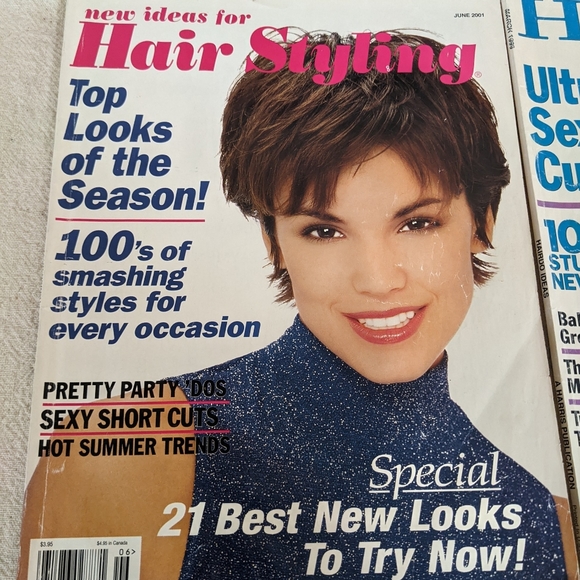Vintage Y2K Hairstyles Spring Summer Sexy Long Short Ephemera Magazine 4 Lot Set - Picture 5 of 15